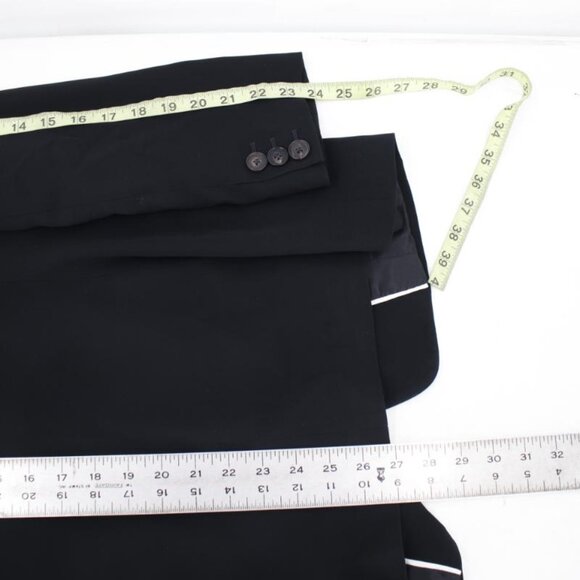 Lafayette 148 blazer womens 8 Responsible Finesse Crepe Piped Peak Lapel viscose - Picture 10 of 14